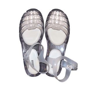 MELISSA Possession clear fisherman jelly sandals. US size 8